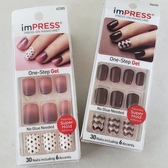 Kiss Other - KISS imPRESS Nails LOT OF 2! BRAND NEW! 60 Nails